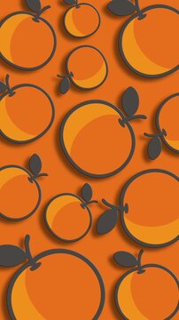 Mandarin orange pattern cheerful lunar festive background