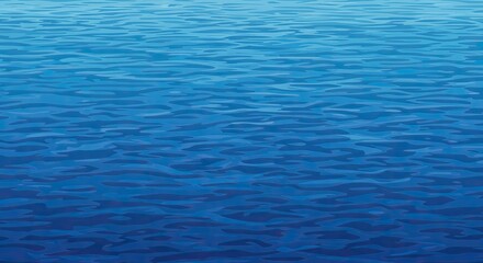 Fototapeta premium Abstract illustration of calm textured blue water surface background
