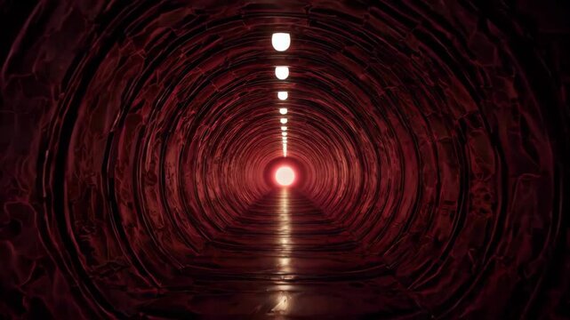 Dark red tunnel light extension material