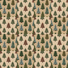 クリスマスツリーの模様1