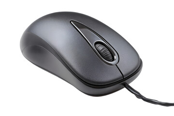 Computer mouse close-up office environment product photography minimalist setup professional perspective