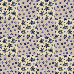 ブルーベリーの模様