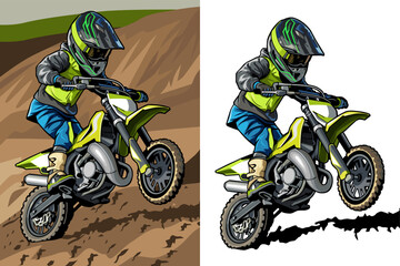 Motocross Dirt Bike Kids Adventure Design