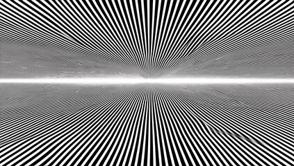 Surreal black and white background, abstract optical illusion, trippy psychedelic vintage mid century modern geometric pattern