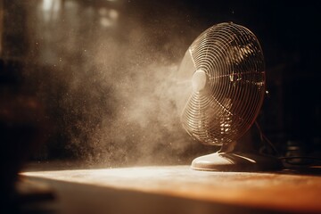 a desktop fan 