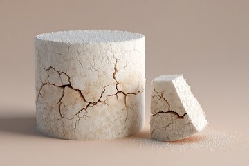 a smooth frosted cake