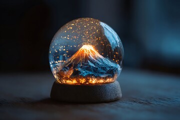 volcano in the globe