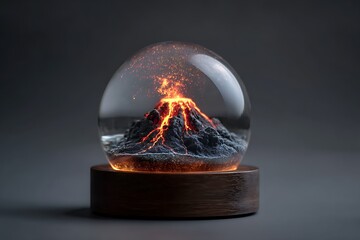 volcano in the globe