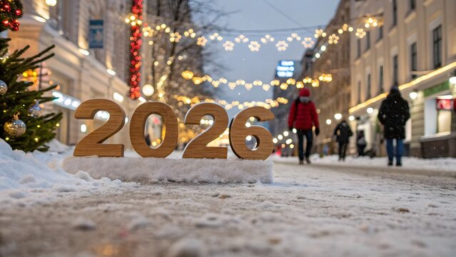 2026 new year celebration festive banner with vibrant fireworks and night party mood