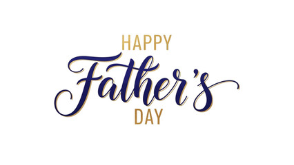 Happy Fathers Day Calligraphy Text Design.