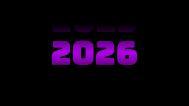 Year Scrolling Animation from 2003 to 2026 &ndash; Countdown Motion Background