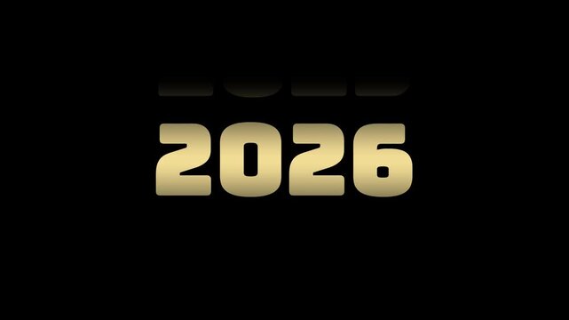 Year Scrolling Animation from 2003 to 2026 &ndash; Countdown Motion Background