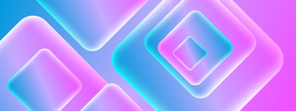 Clean Abstract Geometry Background with Trendy Shapes