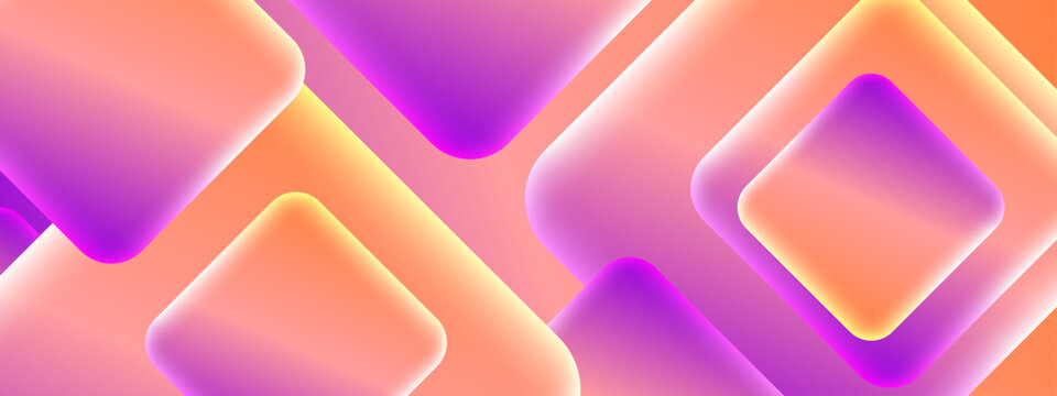 Clean Abstract Geometry Background with Trendy Shapes