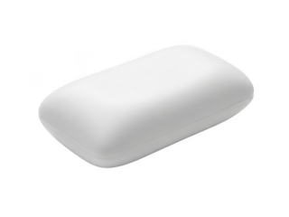 White wireless charging case isolated on transparent background