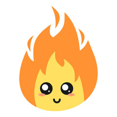cute fire or flame vector