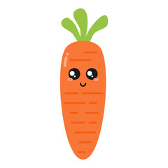 cute carrot vector