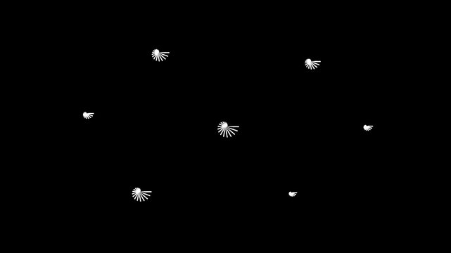 4K Circle Burst Fireworks Explosion Line Shape Blast Animation on Black Screen with Alpha Channel, Shiny Geometric Pop-Up Effects, Circle Bursting Motion Graphics in After Effects, Explosive Lines 4k