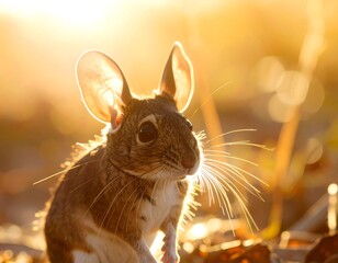 Small rodent in sunlight
