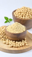 Soybeans and flour