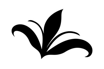 Fototapeta premium Lily Flower With Soft Curves Vector Illustration (3) Vector Illustration