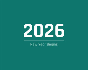 Fototapeta premium 2026 new year begins bold background