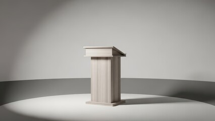 Modern Wooden Podium Stand for Presentations and Speeches