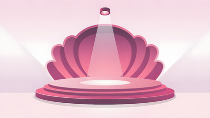 3d rendered illustration of a pink lotus