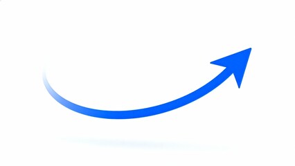 BlueUpwardCurvedArrow