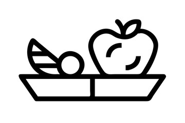 Balanced Diet Food Illustration  Flat Vector  Whit (1) Vector Illustration