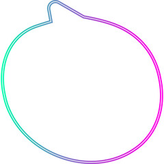 Neon Speech Bubble
