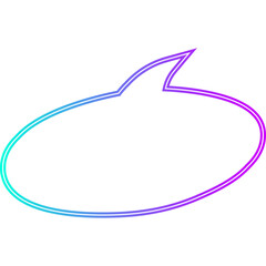 Neon Speech Bubble