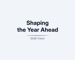 Obraz premium shaping future goals year ahead design