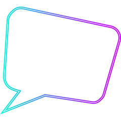 Neon Speech Bubble