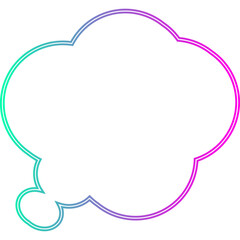 Neon Speech Bubble