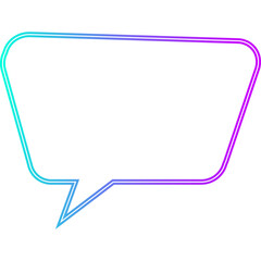 Neon Speech Bubble