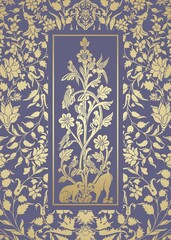 parrots, feathers ,wedding card design, royal India	