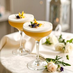 Two elegant cocktails