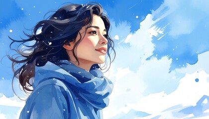 冬のイメージカット（女性）