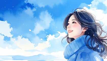 冬のイメージカット（女性）