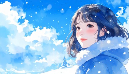 冬のイメージカット（女性）