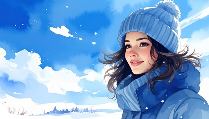 冬のイメージカット（女性）