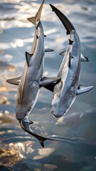 Two sharks in water