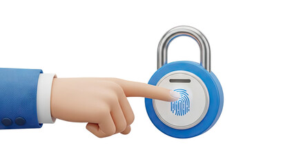 Fingerprint Lock Security Concept