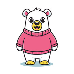 Obraz premium Cozy polar bear