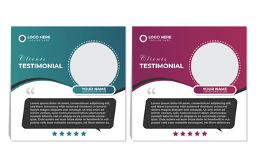 Minimalist Testimonial Design Template