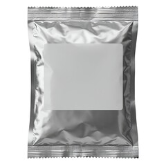 Empty Foil Pouch Package Design Template
