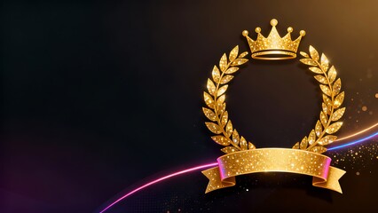 A gold MVP logo poster with blank space to represent the highest achievement in the game.