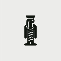 Mesopotamian Statue Logo
