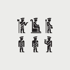 Mesopotamian Statue Logo